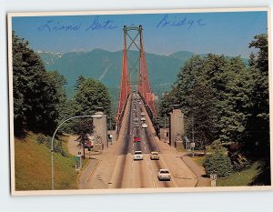 Postcard Lions Gate Bridge, Vancouver, Canada