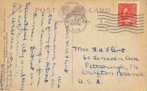 Sandwich Street Walkerville Ontario Canada 1918 postcard