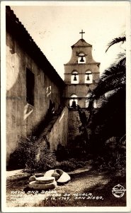 1940s SAN DIEGO CALIFORNIA MISSION DE ALCALA FRASHERS FOTOS PHOTO RPPC 39-141