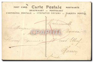 Old Postcard Honfleur Harbor Yacht