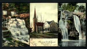 PX3f 1910s Catskills, St. Andrews German Catholic Church, Shinglekill Falls