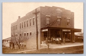 J87/ Ravenna? Ohio RPPC Postcard c1910 The Farmers Store Clerks  293