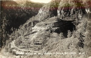 RPPC Postcard; Switchbacks in Oak Creek Canyon AZ O-13, Unposted 1950s