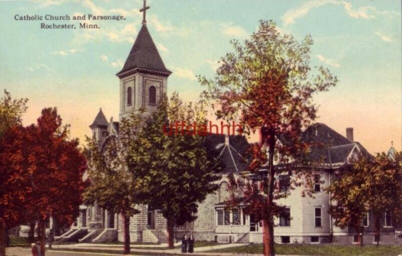 CATHOLIC CHURCH AND PARSONAGE. ROCHESTER, MN 