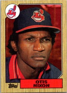 1987 Topps Baseball Card Otis Simpson Cleveland Indians sk2378