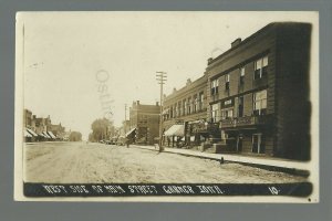 Garner IOWA RP c1910 MAIN STREET nr Clear Lake Forest City Britt Mason City