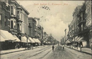 Kalamazoo MI South Burdick Street c1910 Vintage Postcard