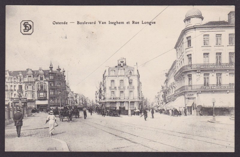 GERMANY 1916, Fieldpost card, Ostend Belgium, WWI