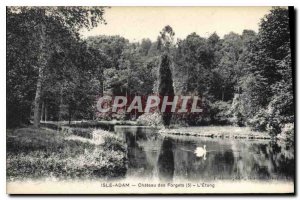 Old Postcard Isle Adam L'Etang Chateau des Forgets