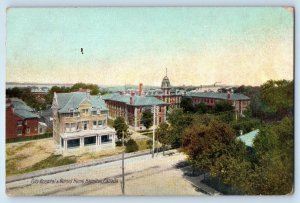 1910 Hamilton Ontario Canada Vintage Postcard City Hospital Nurses Home Posted