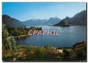 Postcard Modern Tailoires Lake Annecy Haute Savoie The Bay