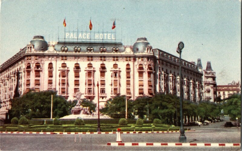 Palace Hotel Tarjeta Postal Madrid El Palace Foto Lara Vintage Antique Postcard 