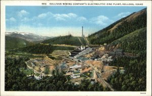 Kellogg Idaho ID Sullivan Mining Co Electrolytic Zinc Plant Vintage Postcard