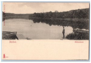 Reinbek Schleswig-Holstein Germany Postcard Reinbek Mill Pond River c1905