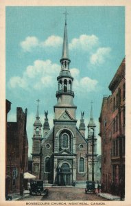 Vintage Postcard Bonsecours Church Historical Parish Building Montreal Canada