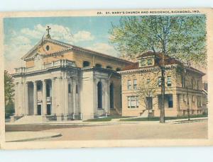 W-Border CHURCH SCENE Richmond Indiana IN hs7801