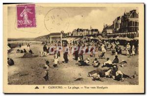 Old Postcard Cabourg The View Towards Beach Houlgate