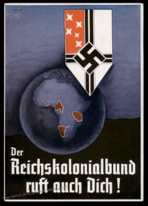 3rd Reich Germany 1930s Reichskolonialbund Africa Lost Colonies Patriotic  91131