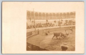 Postcard RPPC Bull Fight - Juarez Mexico 1911