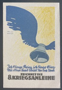 Mint Germany Patriotic Picture Postcard WWI War Bond Campaign Otto Lietz
