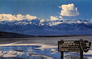 Bad Water Death Valley California Postcard