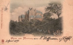 Vintage Postcard Gruss Aus Marburg Germany