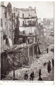 WW1 Ruins, The Destruction of Aliemands, Lille, France