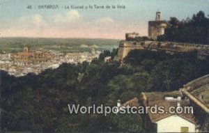 La Ciudad y la Torre de la Vela, Granada Spain Tarjeta Postal Unused 