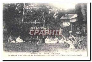 COPYRIGHT Postcard Old Rest for young Parisian Beaumesnil (Eure) open year round