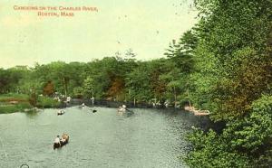 MA - Boston. Canoeing on the Charles River