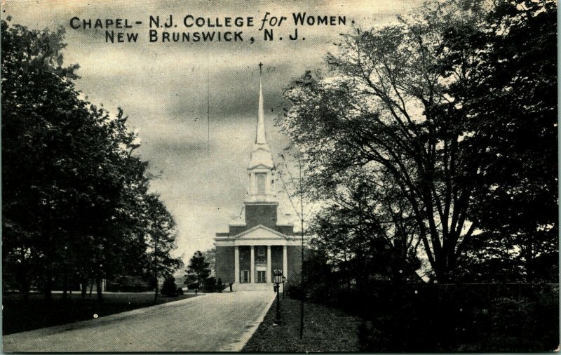 Voorhees Chapel New Jersey College for Women New Brunswick NJ UNP 1910s Postcard