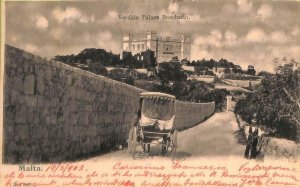 ac6303 - Postcards VINTAGE POSTCARD - MALTA -1902, Verdala Palace Boschetto-