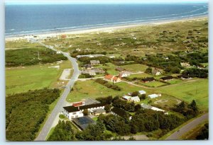 FJERRITSLEV, DENMARK ~ Aerial View SLETTESTRAND Beach 1986 ~ 4x6 Postcard