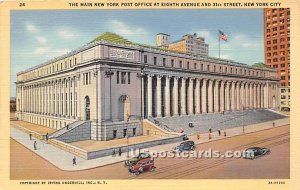 New York Post Office - New York City Postcards Postcard