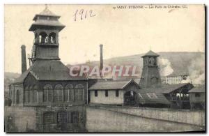 Postcard Old Mine Mines Saint Etienne wells Chatelus