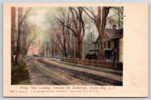 Irving Place Looking Towards Anchorage Oyster Bay Long Island New York Postcard