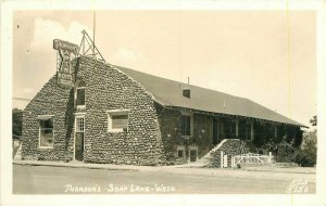 Ellis 1940s Roadside Hotel Thorsons Soap Lake Washington Photo Postcard 20-7741