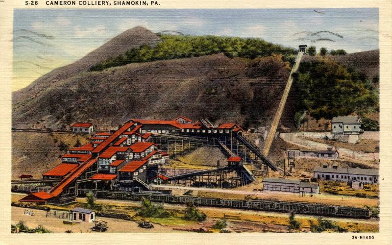 PA - Shamokin. Cameron Colliery, Coal Breaker (Mining) | United States