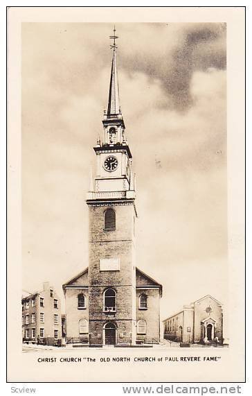 RP; Christ Church The Old North Church of Paul Revere Fame, Boston, Massach...