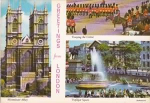 England London Westminster Abbey Trafalgar Square & Trooping The Colour