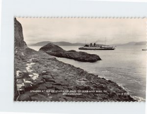 Postcard Steamer At Isle Of Staffa, Scotland