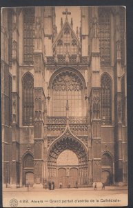 Belgium Postcard- Antwerp,Anvers -Grand Portail D'Entrea De La Cathedrale RS5904