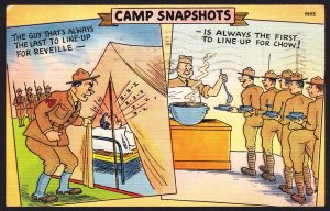 DOLLAR BOX - Camp Snapshots – Comic WW II linen - Ebert -