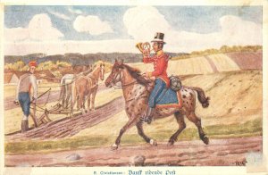 Postcard Danish Riding Mail S/A R. Christiansen Landbrugssudstillingen 1938