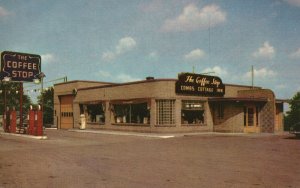 Vintage Postcard Combs Coffee Stop Fine Food East Independence Missouri J.E.T.