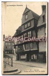 Old Postcard Morlaix Old Houses Place des Halles