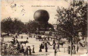 CPA AK PARIS 17e Porte Maillot Rond Point TRAM VAPEUR (977626)