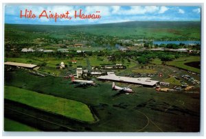 c1960's Bird's Eye View Of Hilo Airport Hawaii HI Unposted Vintage Postcard