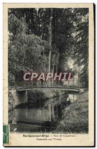 Old Postcard Savigny sur Orge Park Grandvaux Gateway on & # 39Yvette