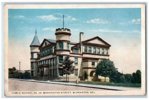 c1910 Public School Washington Street Wilmington Delaware DE Antique Postcard